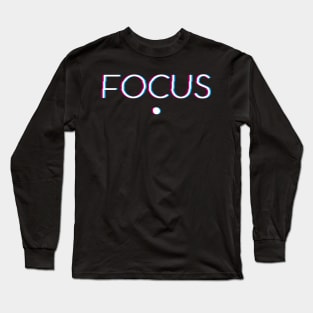 Focus Glitch Long Sleeve T-Shirt